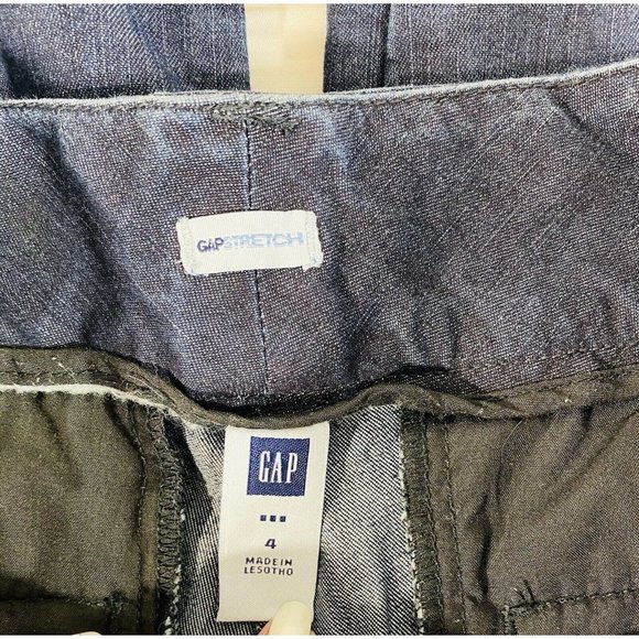 Gap Capris Long Shorts Womens Sz 4 Stretch Dark Blue 19.25” Inseam Dressy Career - Picture 7 of 9